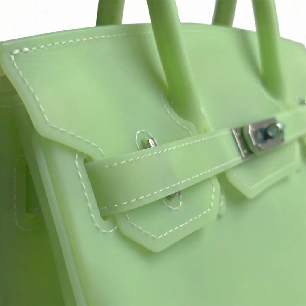 Neon Green Y2K Candy Jelly Mood Bag – Medium (Chaos Energy)