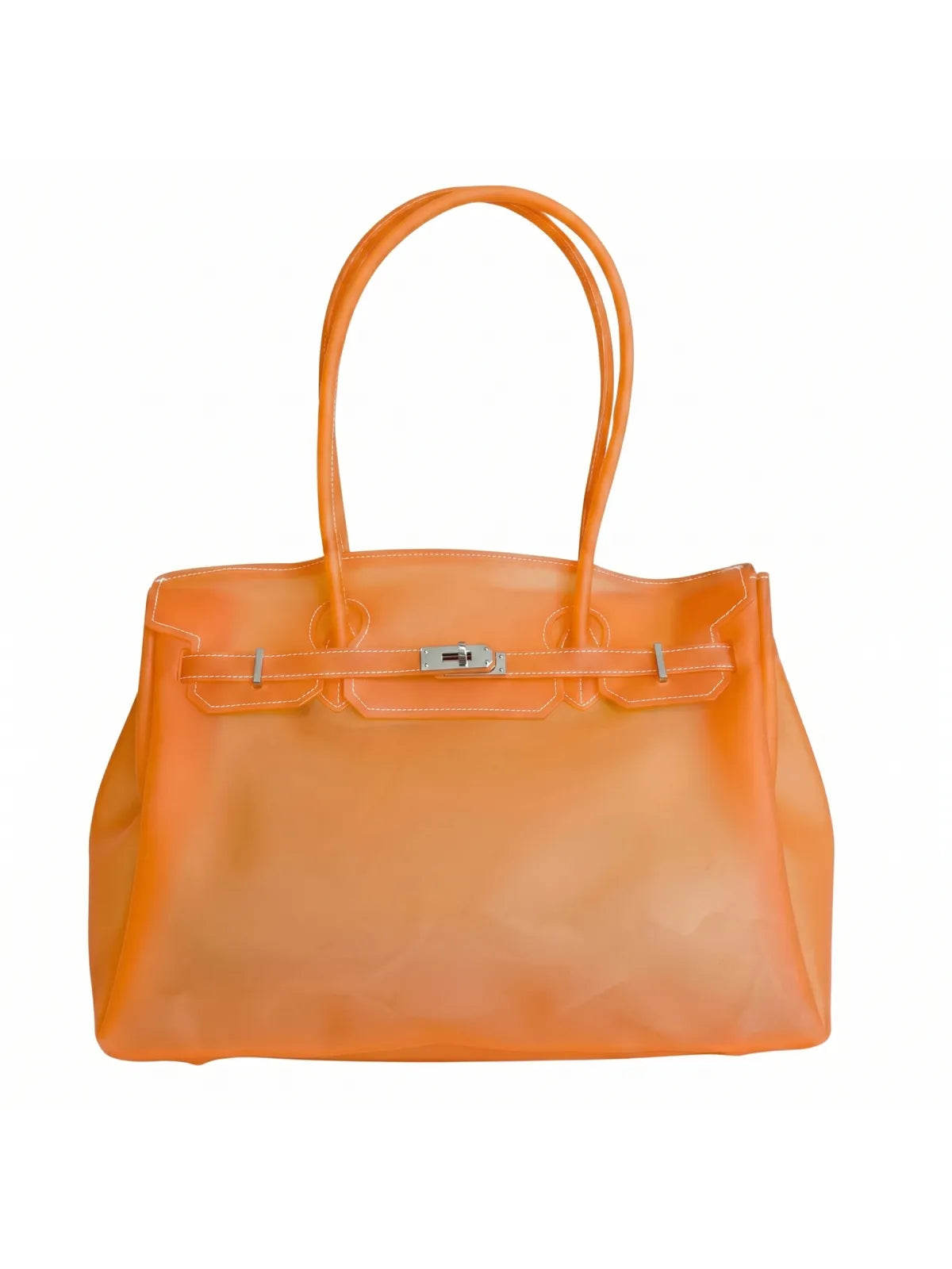 Orange Jelly Firkin Bag – Clear Y2K Tote | Jellova