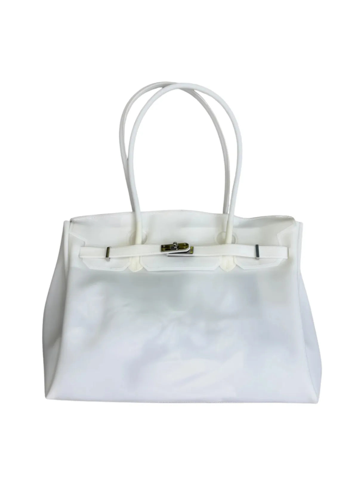 White Jelly Firkin Bag – Y2K Clear Jelly Tote | Jellova