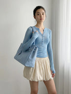 Baby Blue Jelly Mood Bag – Large