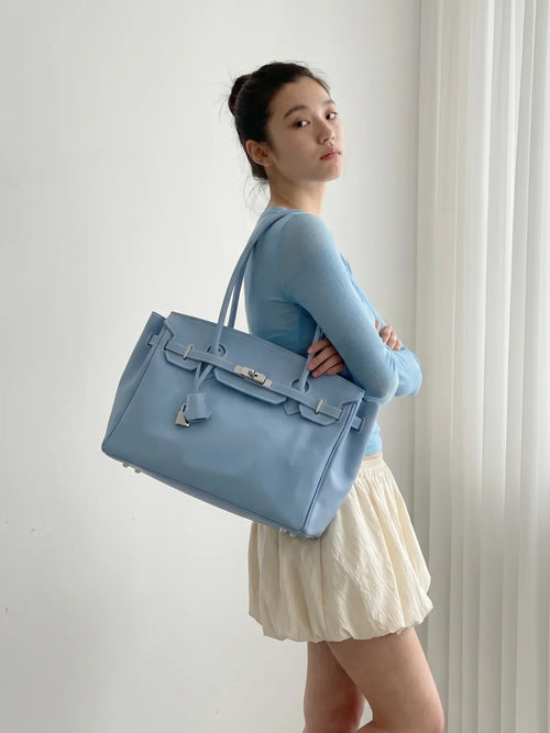 Baby Blue Jelly Mood Bag – Large