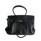 Black Leather jellyFirkin Bag 