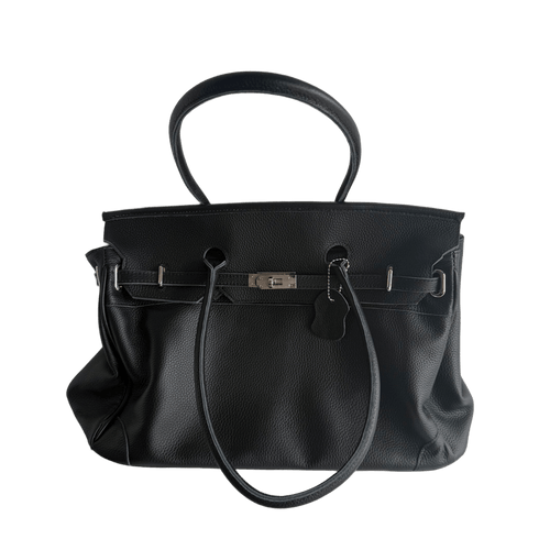 Black Leather jellyFirkin Bag 