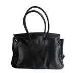 Black Leather jellyFirkin Bag 