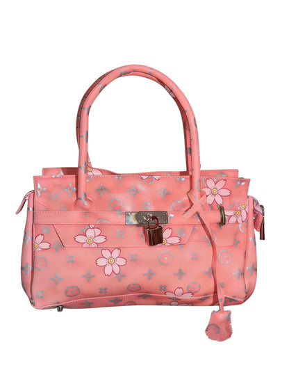 Coral Jelly Shoulder Firkin Bag – Medium