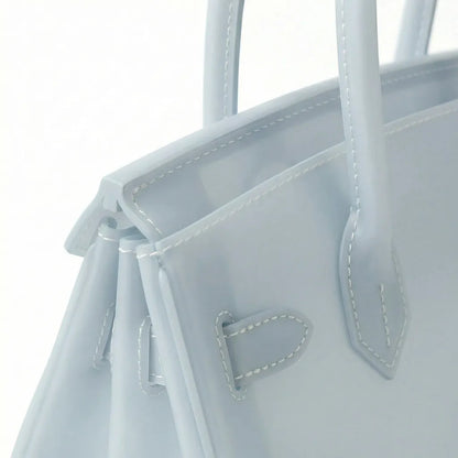 Ice Blue Jelly Mood Bag – Medium (Clean Girl Energy)