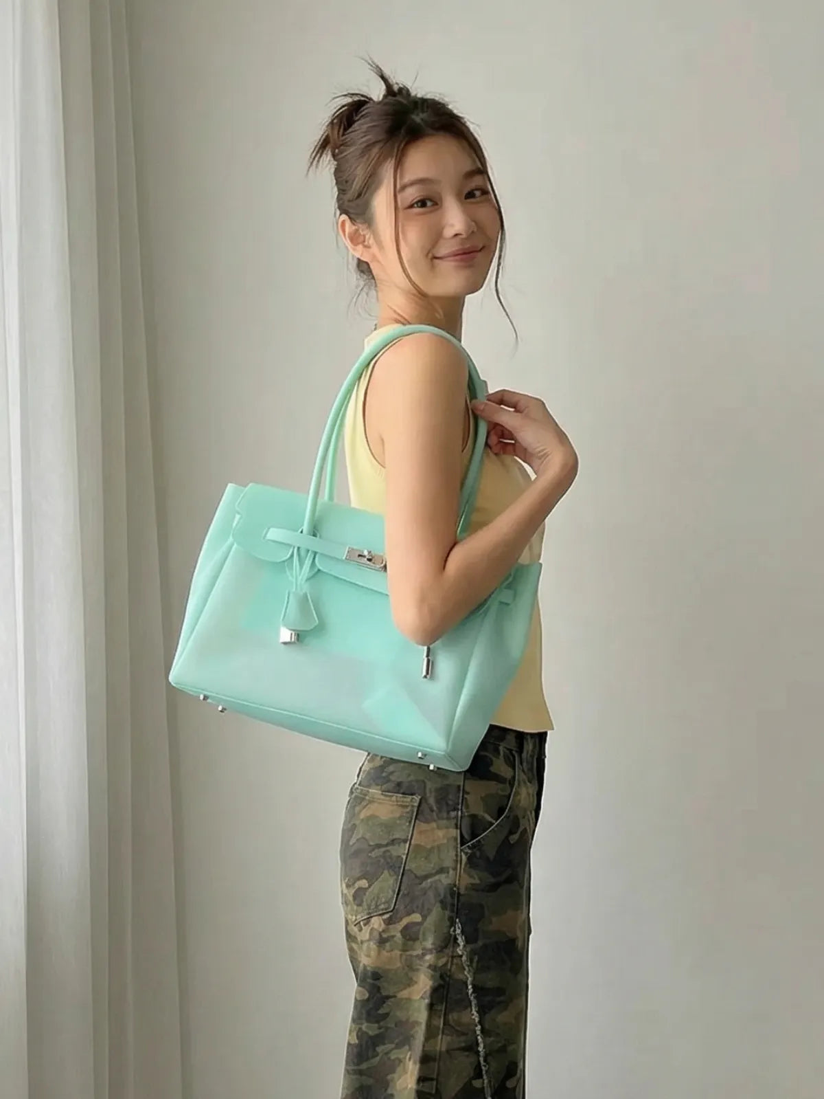 Mint Jelly Mood Bag – Medium (Y2K Candy Girl Energy)