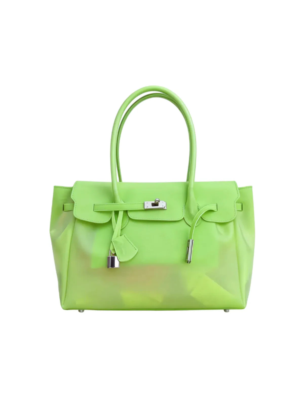 Neon Green Y2K Candy Jelly Mood Bag – Medium (Chaos Energy)