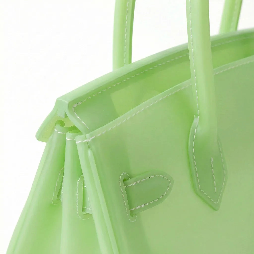 Neon Green Y2K Candy Jelly Mood Bag – Medium (Chaos Energy)