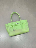 Neon Green Y2K Candy Jelly Mood Bag – Medium (Chaos Energy)