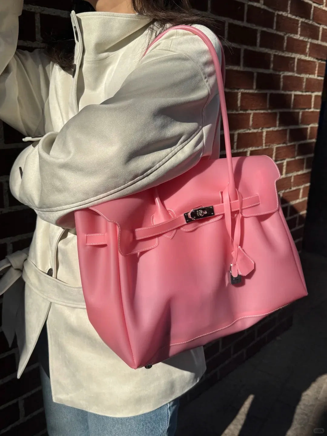 Pink Jelly Firkin Bag