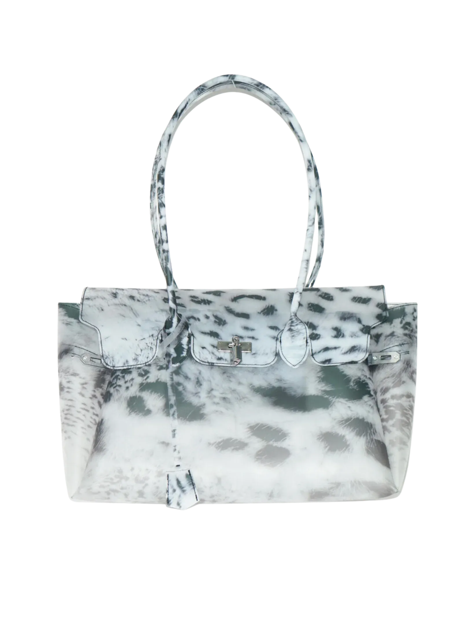 Snow Leopard Jelly Firkin Bag tpu