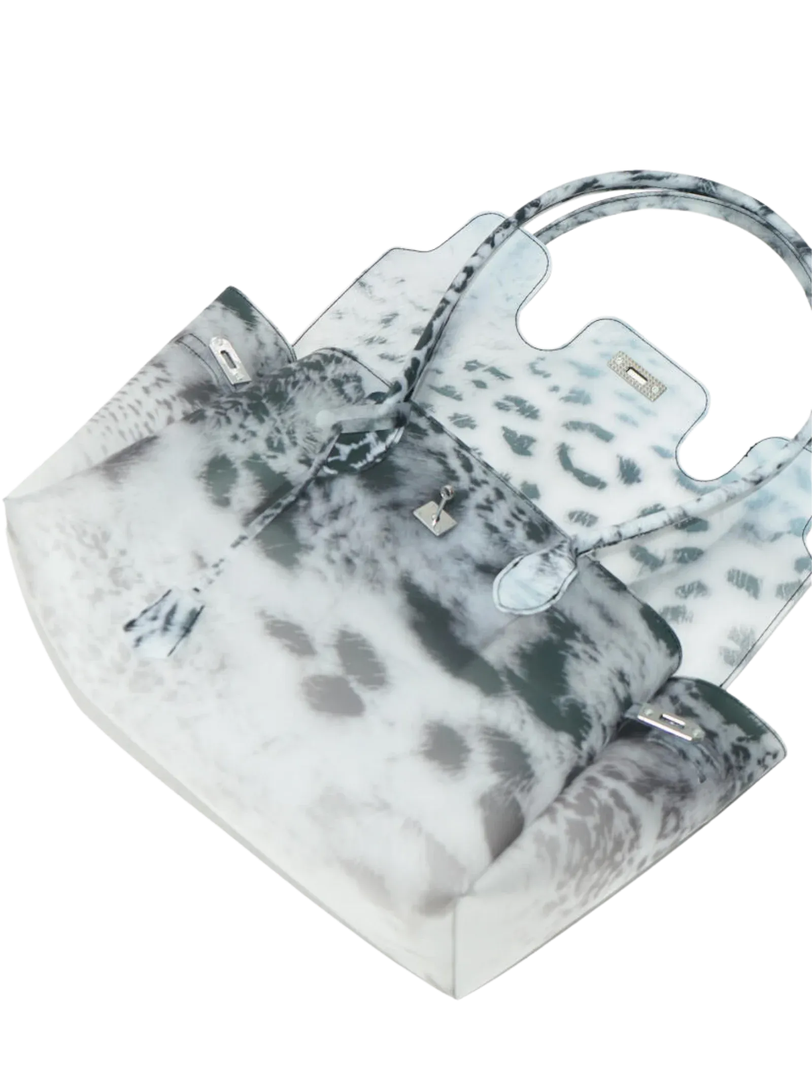 Snow Leopard Jelly Firkin Bag tpu