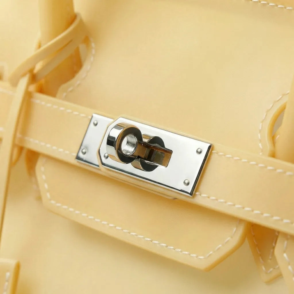 Soft Yellow Jelly Mood Bag – Medium (Y2K Candy Sunny Girl Energy)