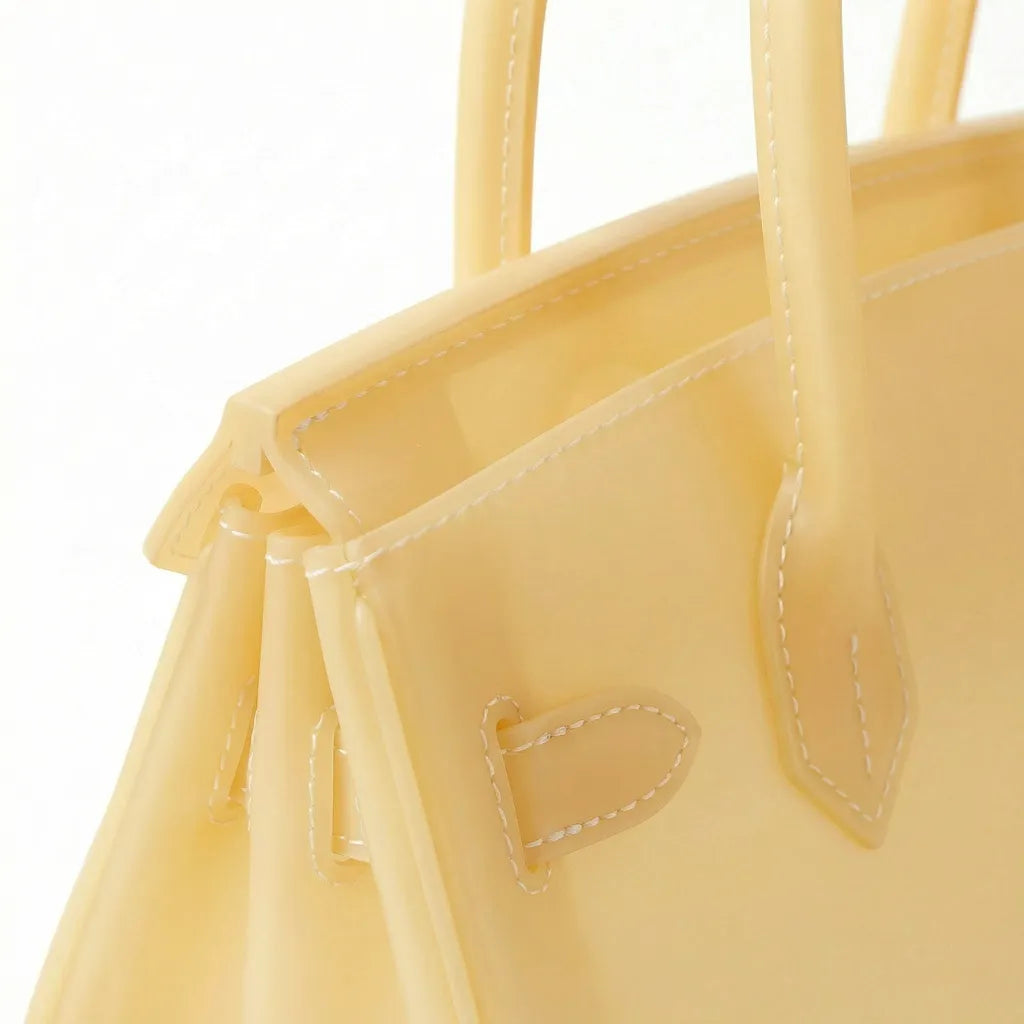Soft Yellow Jelly Mood Bag – Medium (Y2K Candy Sunny Girl Energy)