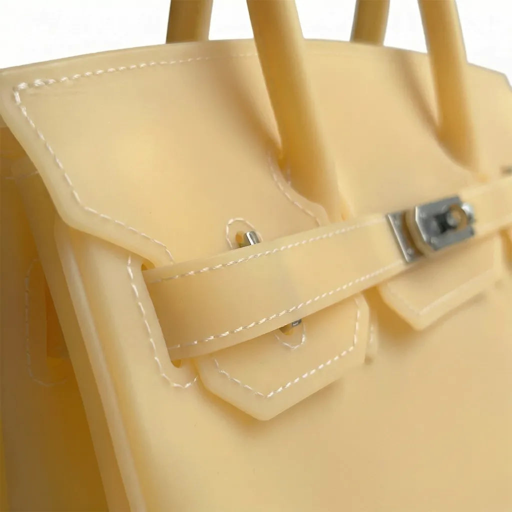 Soft Yellow Jelly Mood Bag – Medium (Y2K Candy Sunny Girl Energy)