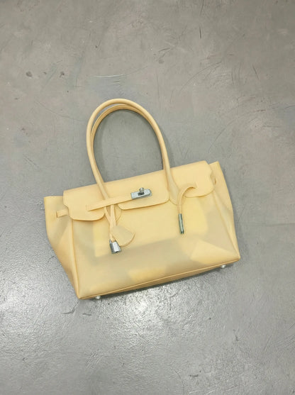 Soft Yellow Jelly Mood Bag – Medium (Y2K Candy Sunny Girl Energy)