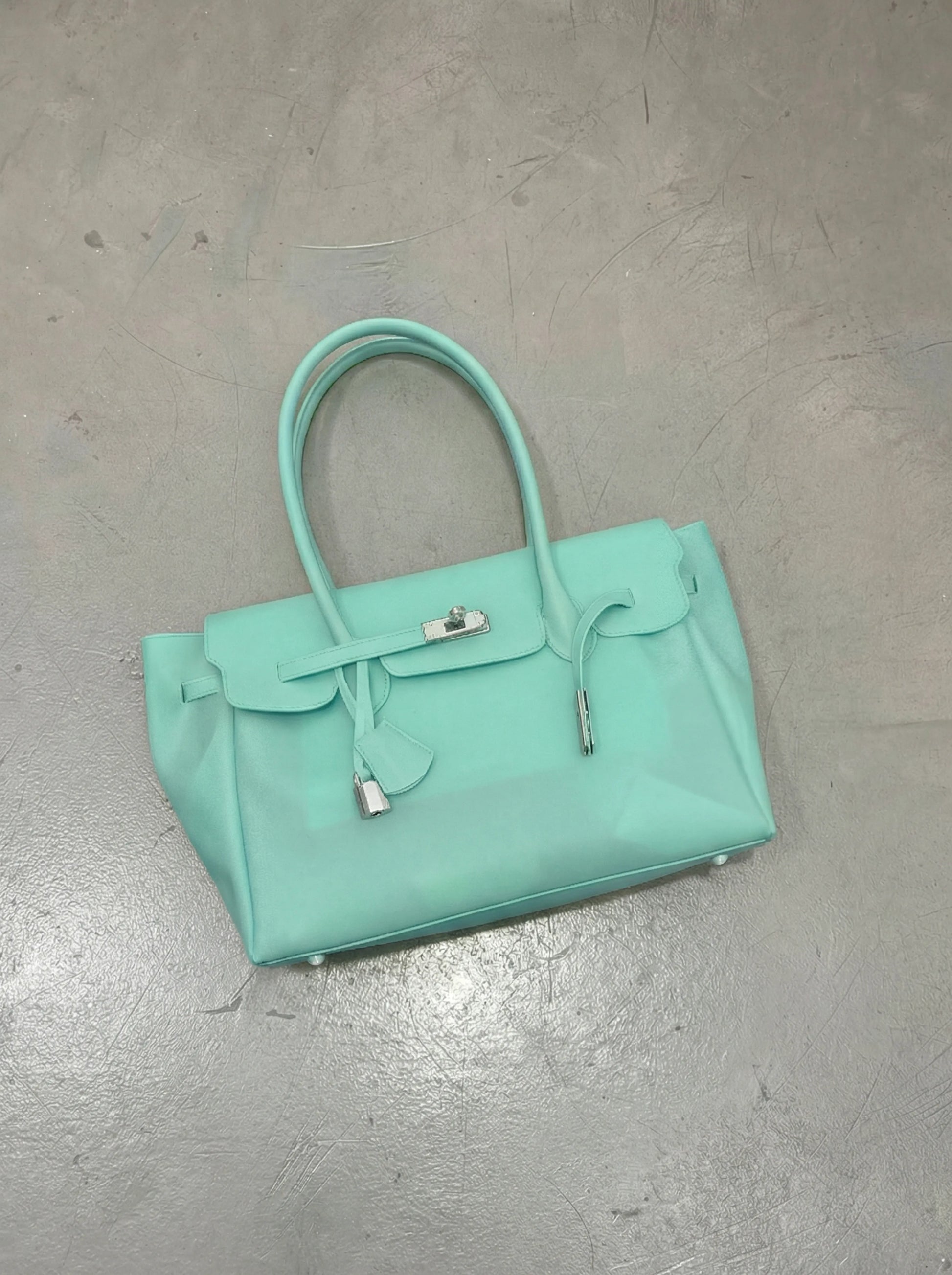 Teal Jelly Mood Bag – Medium (Y2K Cool Girl Energy)