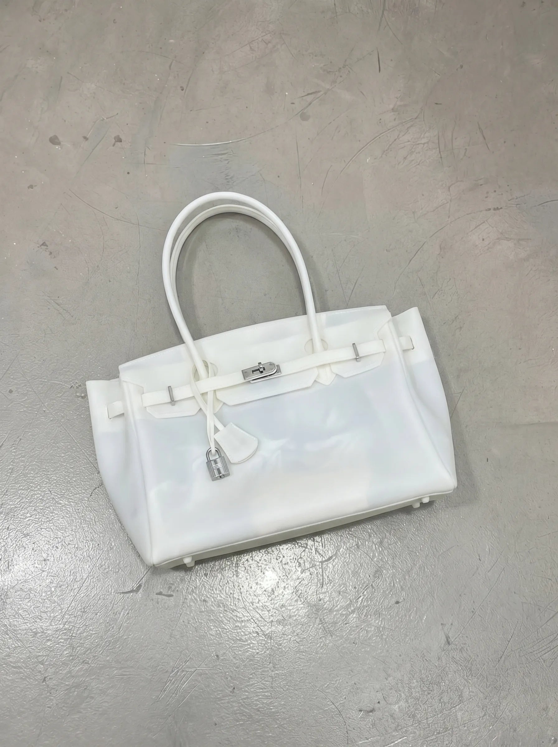 White Jelly Firkin Bag 40 - Y2K Candy Bag