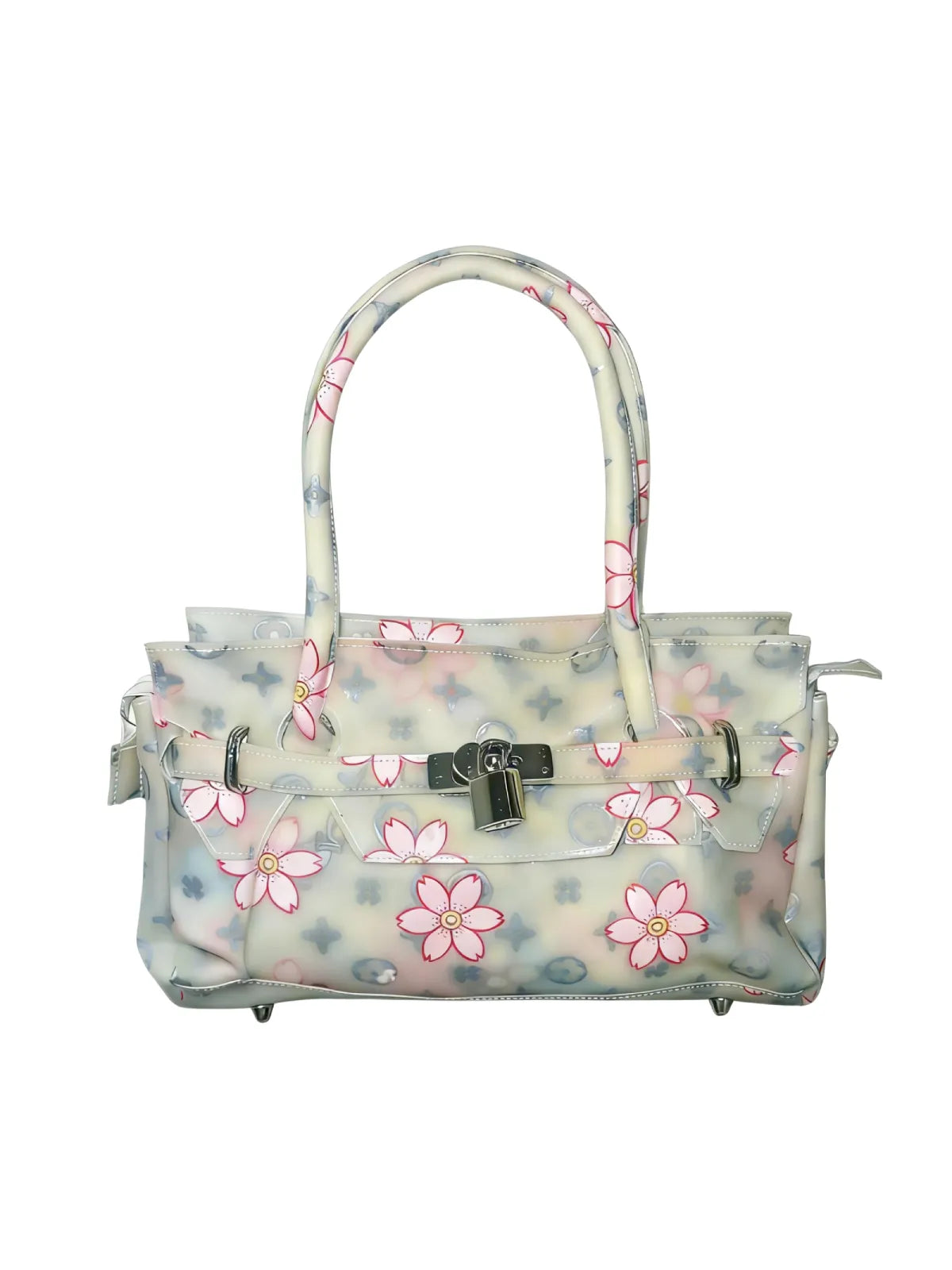 White Jelly Shoulder Firkin Bag – Medium