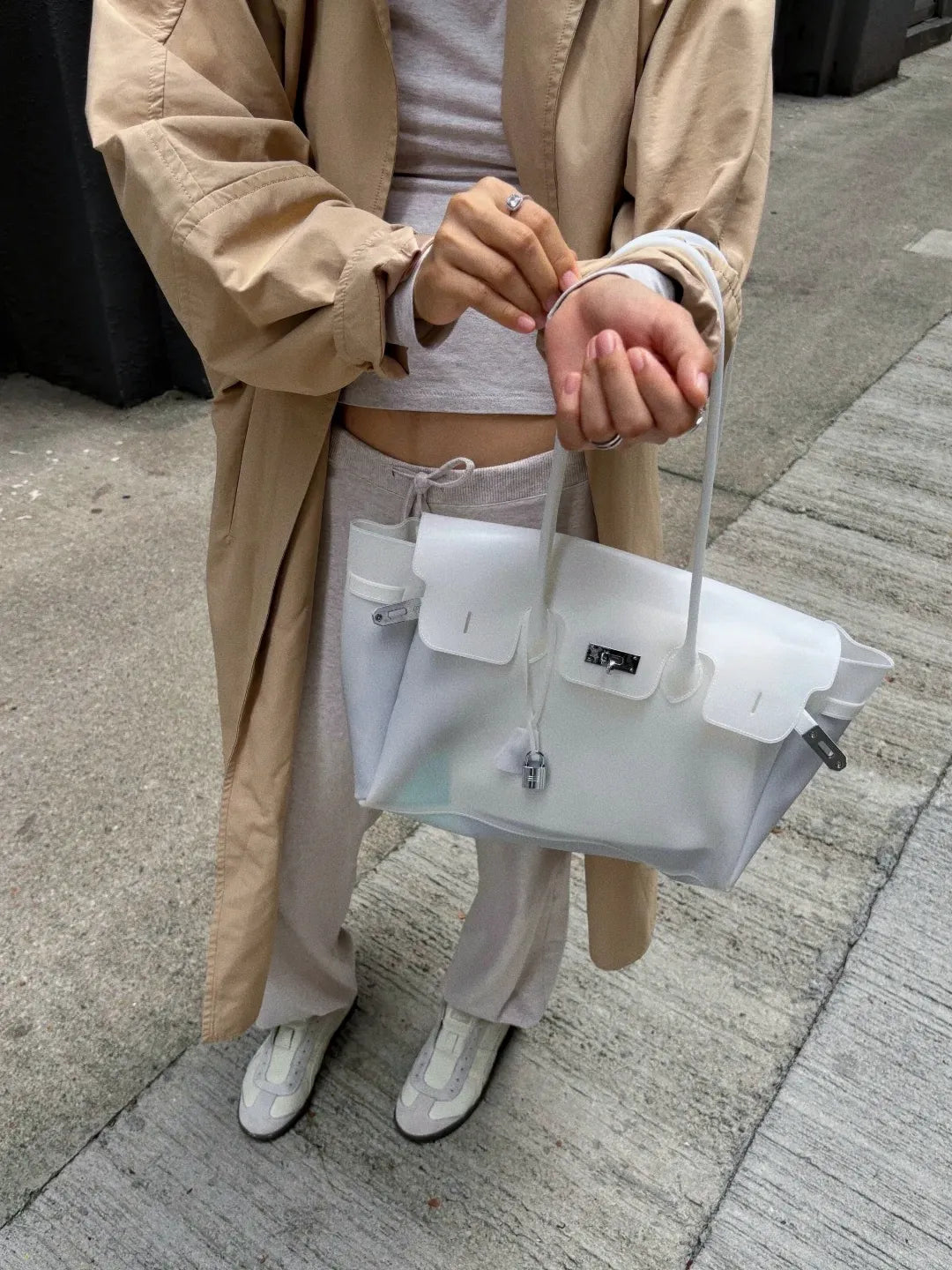 White Jelly Firkin Bag 40 - Y2K Candy Bag