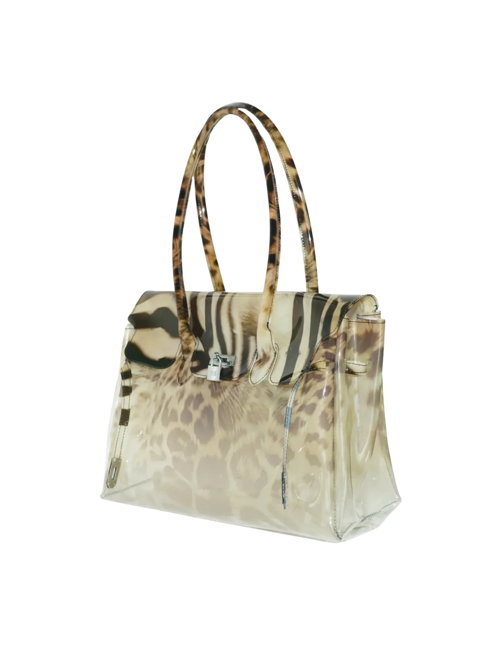 Zebra Leopard Jelly Firkin Bag