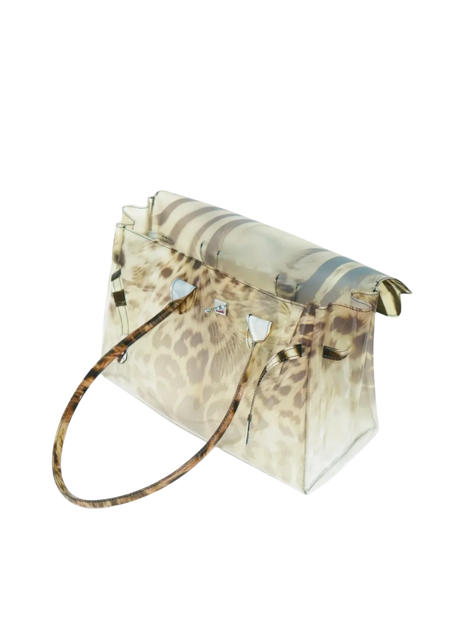 Zebra Leopard Jelly Firkin Bag tpu