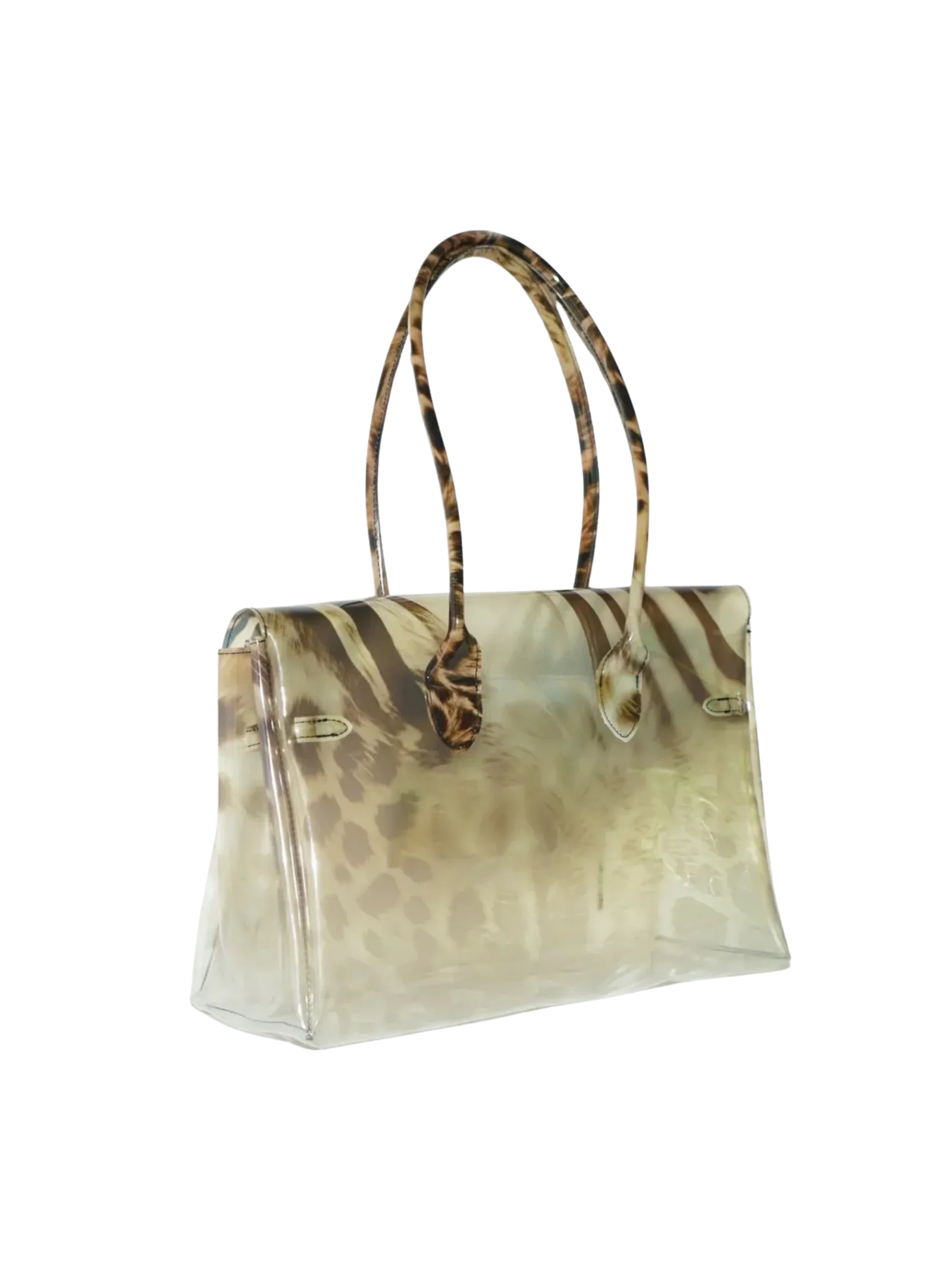 Zebra Leopard Jelly Firkin Bag tpu